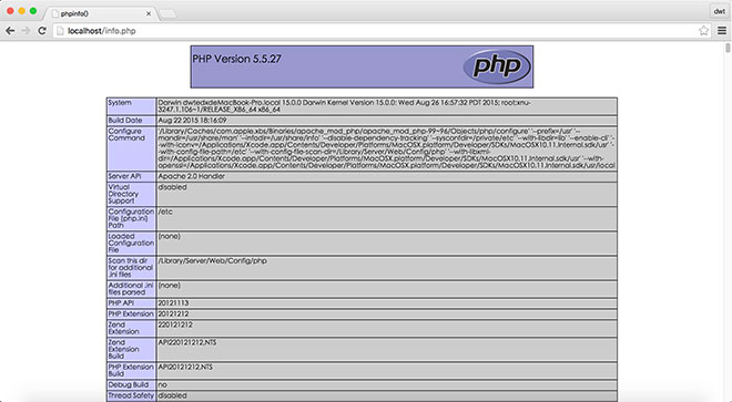 mac php集成开发环境
